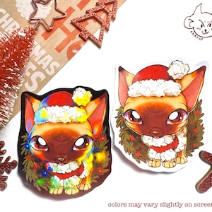 LPS XMAS STICKERS - adesivos artesanais - Chihuahua #1