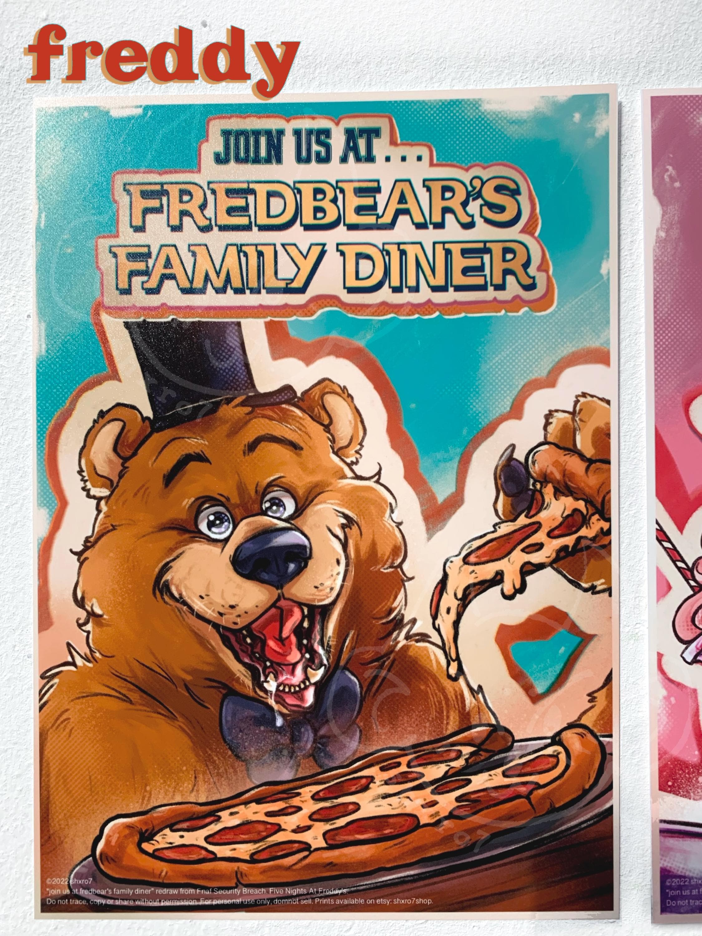 FNAF プリント Five Nights at Freddy のポスター (A4/A5