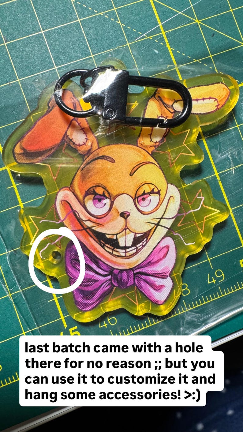 Springtrap Keychain FNAF KEYCHAINS Five Nights at Freddy’s - Security Breach - Glamrock ...