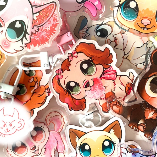 LPS keychains & phone grip! - Littlest Pet Shop merch