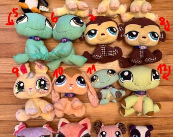 Lps PLUSHIES! littlest pet shop stuffed animals