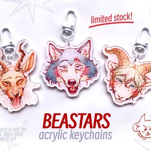 Beastars Acrylic Charm Keychain - Beastars Acrylic Keychain - Legoshi Melon Pina