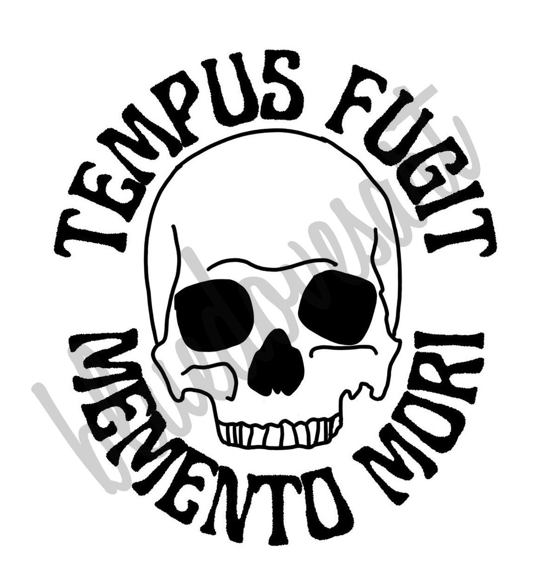 Memento Mori SVG Tempus Fugit Remember Death Catholic Digital Download Cricut File Cut File