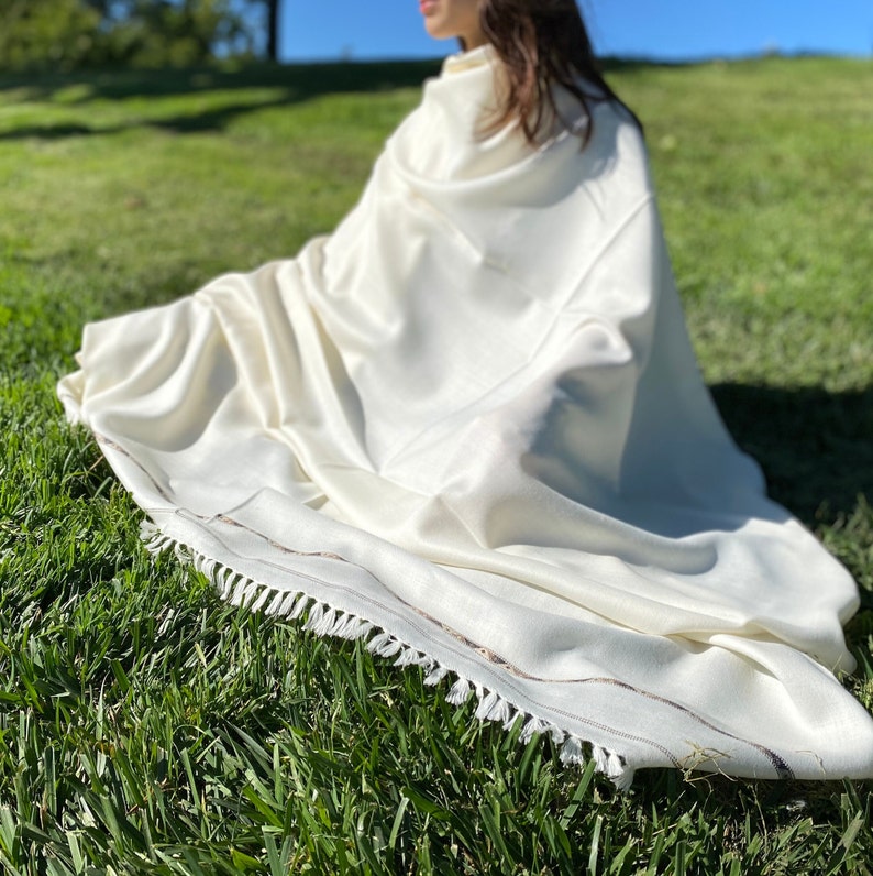 Meditation Wool Shawl, Meditation Blanket, Meditation Wrap, 100 Wool