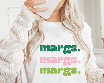 Margs Margs Margs T-shirt | Margarita shirt | Margarita Lovers Gift | Drinking Shirt | Party Shirt | Vacation Shirt | Tequila Lover