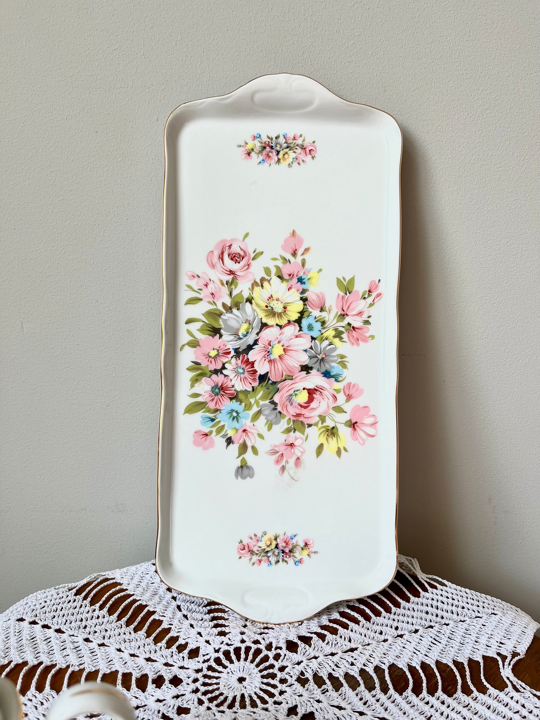 Vintage Leander 1946 RGK China De Boheme Porcelain Pink - Cake