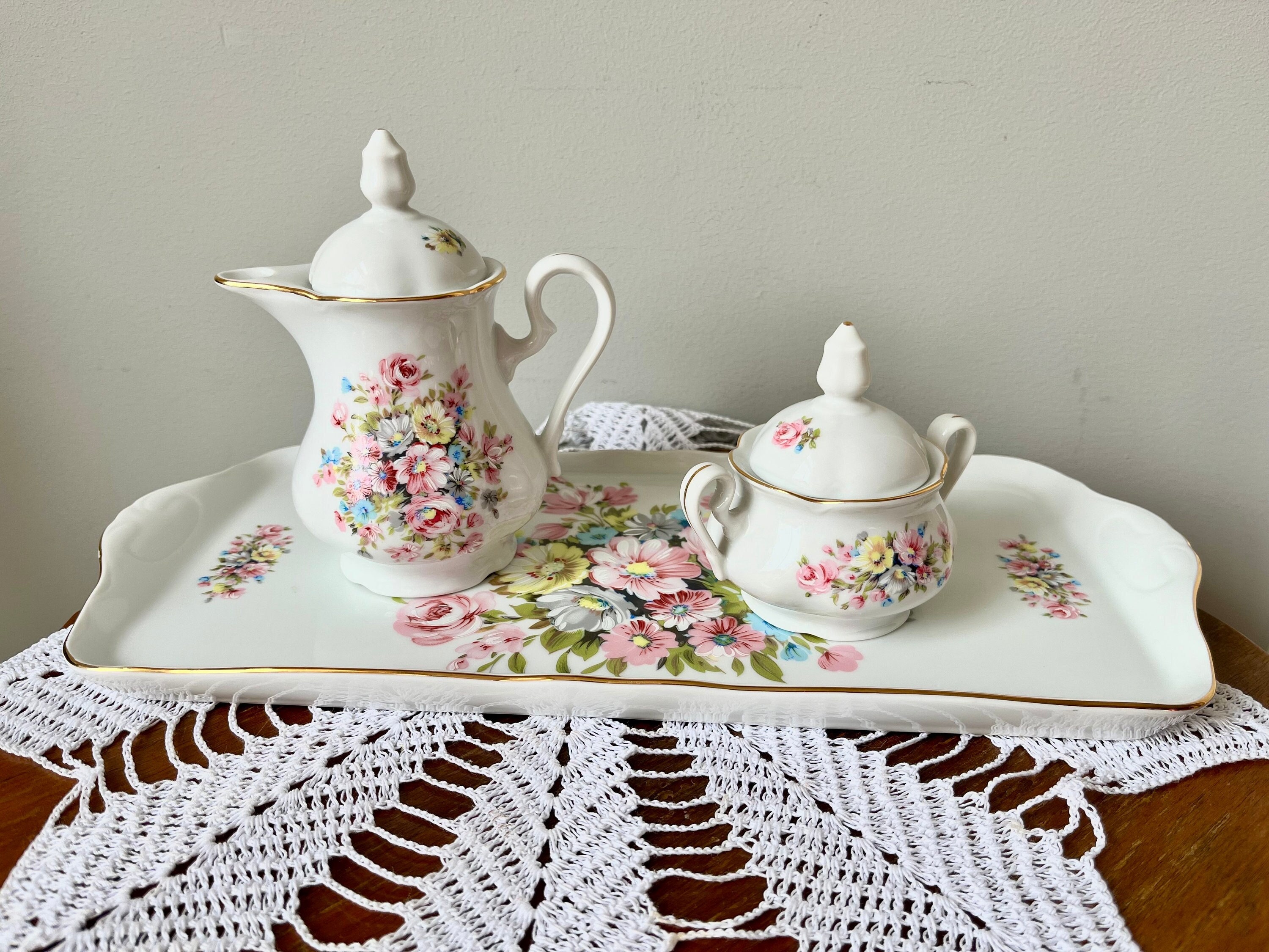Vintage Leander 1946 RGK China De Boheme Porzellan rosa