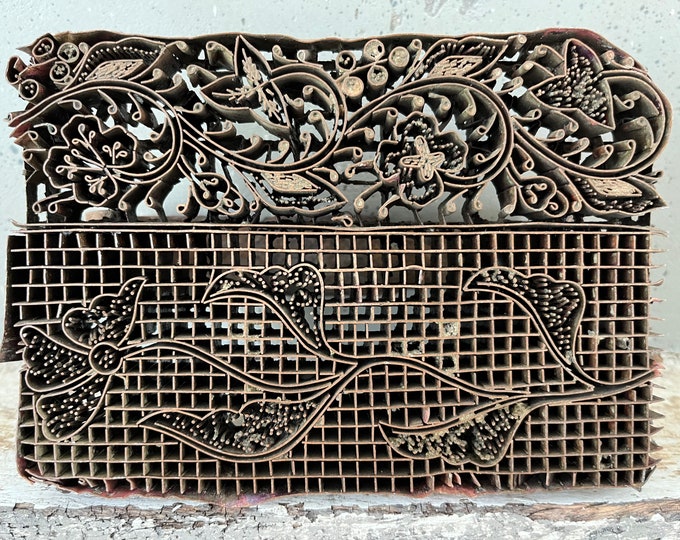 Authentic Batik Stamp With Handle, Antique Copper Batik Stamp, Batik ...