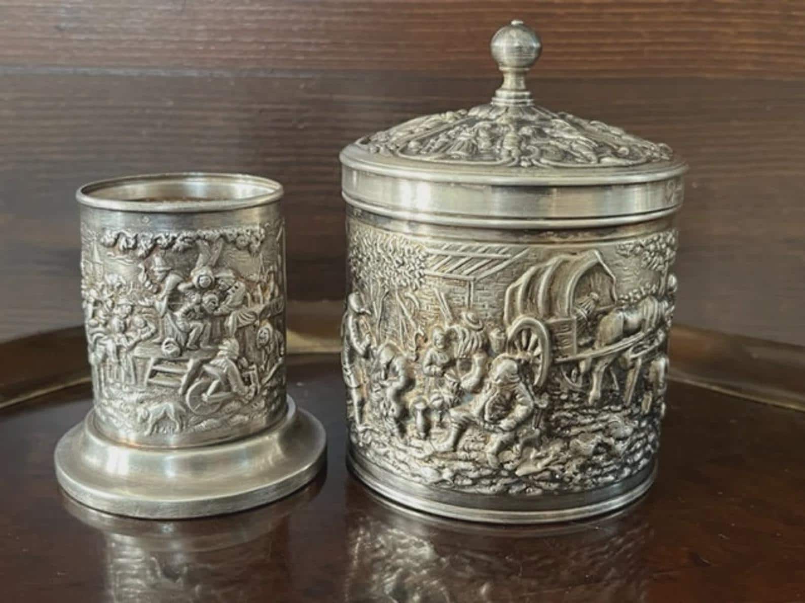 Silverplate Tea Caddy - Etsy