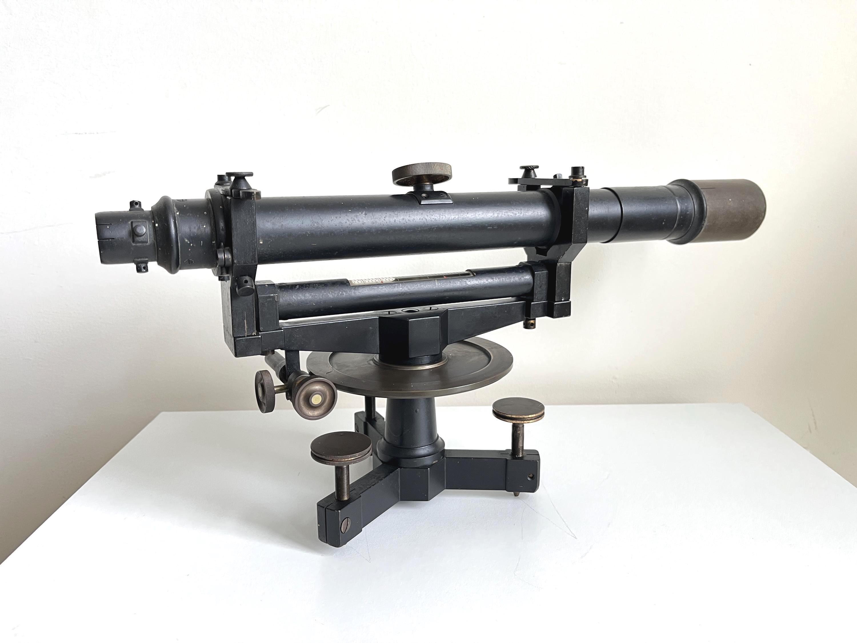 ANCIEN PANTOMETRE GONIOMETRE Theodolite En Laiton Dans Son Coffret D