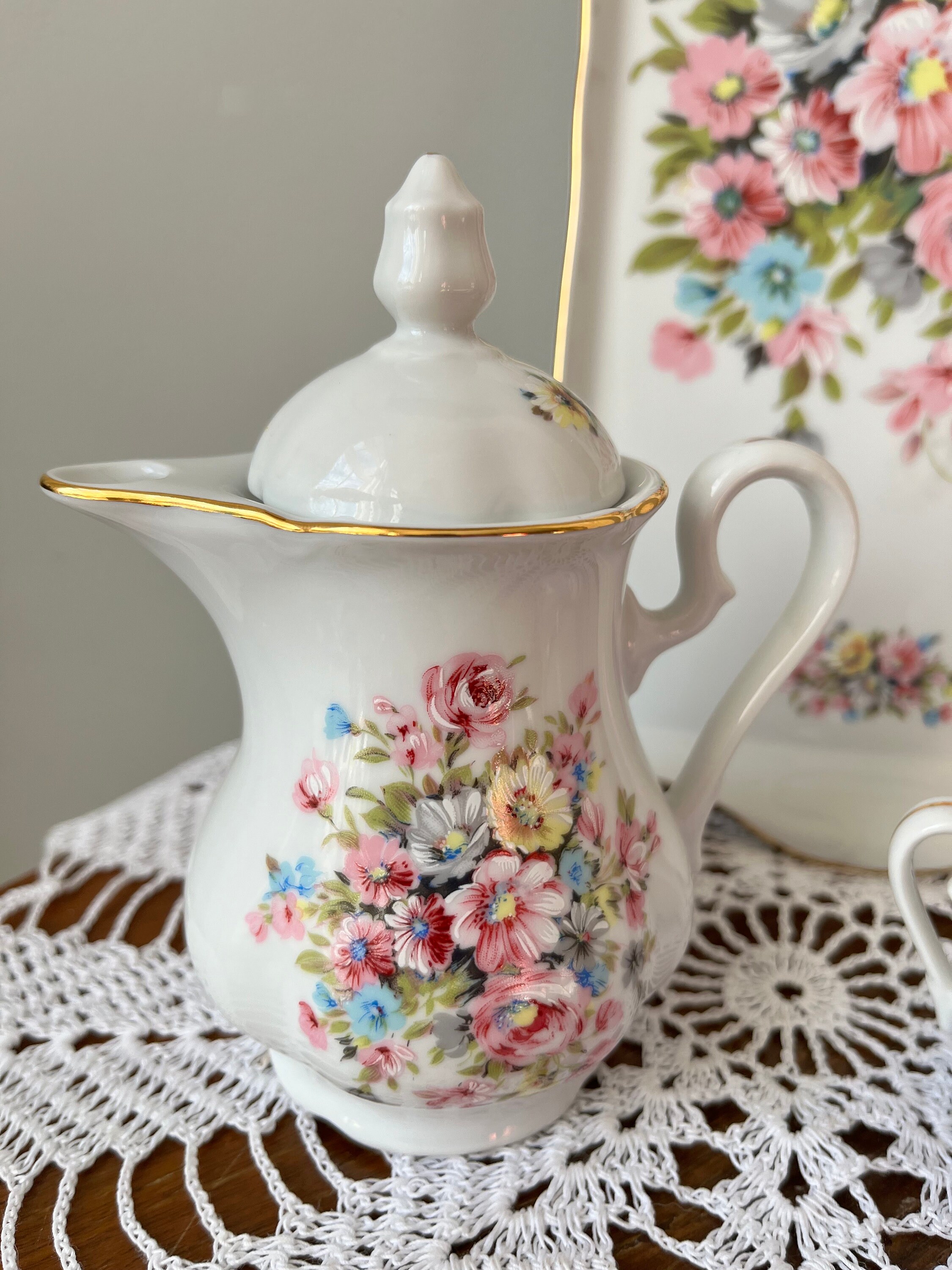 コレクション Leander 1946 RGK China de Boheme Vintage Leander 1946 RGK China De Boheme porcelana różowa