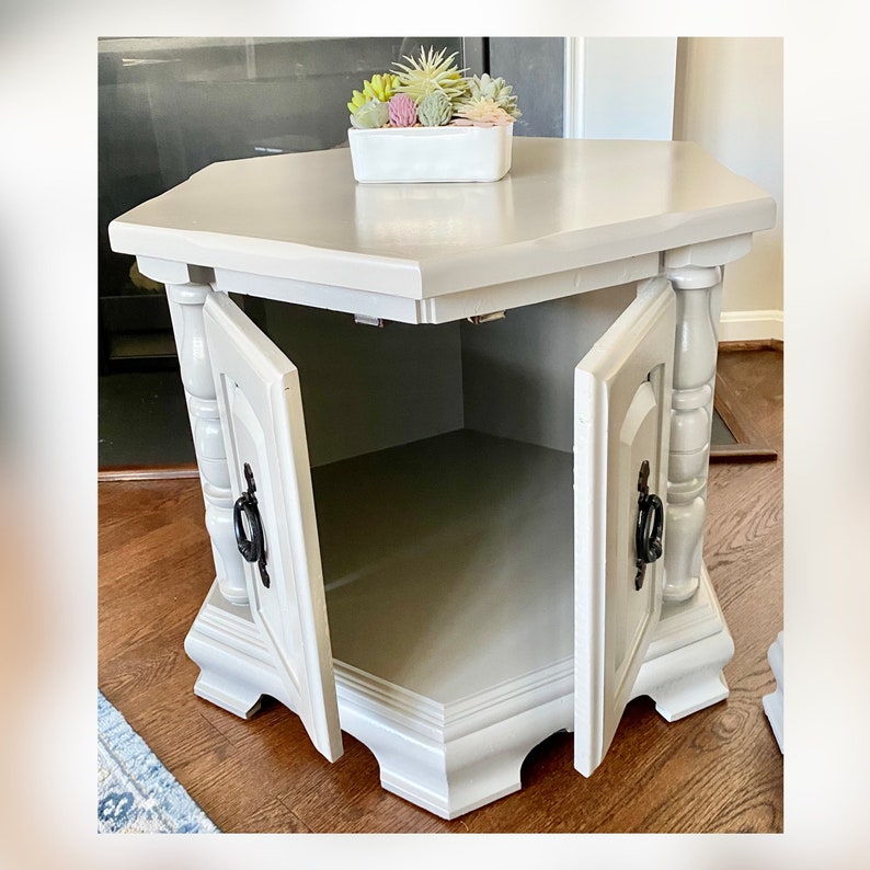 SOLD OUT Hexagonal End Tables Etsy