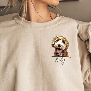 Custom Pet Sweatshirt from photo, Custom Dog Sweater, Personalized Dog Sweater, Dog Pullover, Dog Sweatshirt, Custom Cat Crewneck