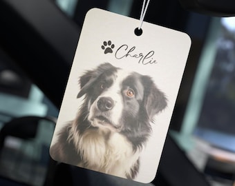 Custom pet air freshener from photo, Custom car freshener, Photo air freshener Personalized gift for cat owner Birthday Gift for dog dad uve