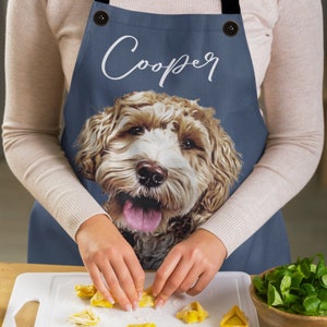 Custom Dog Apron, Custom Pet Face Apron, Personalized Photo Apron, Funny Gifts for dad, personalized gifts with pets, Birthday gift