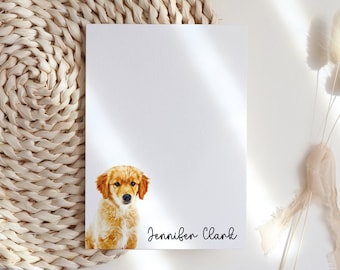 Personalized Dog Note Card set with envelopes, Flat Stationary, Custom Cat Dog Stationery set, Custom Pet Stationary, pet lover gift, uve