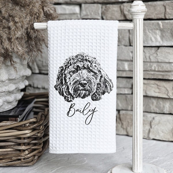 Custom Dog Tea Towel, Personalized Pet Tea Towel, Custom Cat Kitchen Towels, Custom Dog Dish Towels, Custom Dog Towel Custom Cat Towel