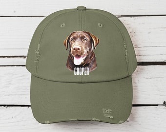 Custom Pet hat, Personalized dog Portrait dog photo Hat, cat owner gift, gift for her or him, Mother’s day gift, dog mom gift uve