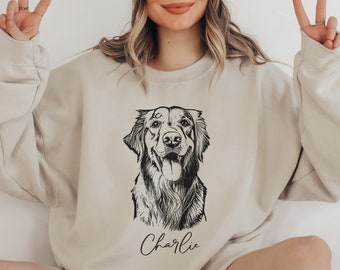Custom Pet Sweatshirt from photo, Custom Dog Sweater, personalized dog sweatshirt, Dog Pullover, Custom Dog Sweatshirt, Custom Cat Crewneck
