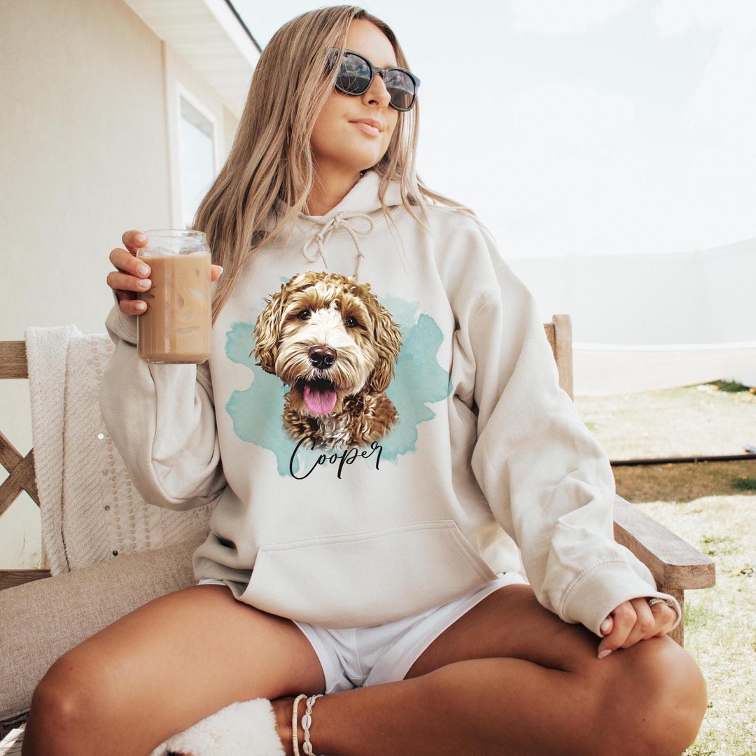 Writing on Stone Black and White Pet Dog Hoodie