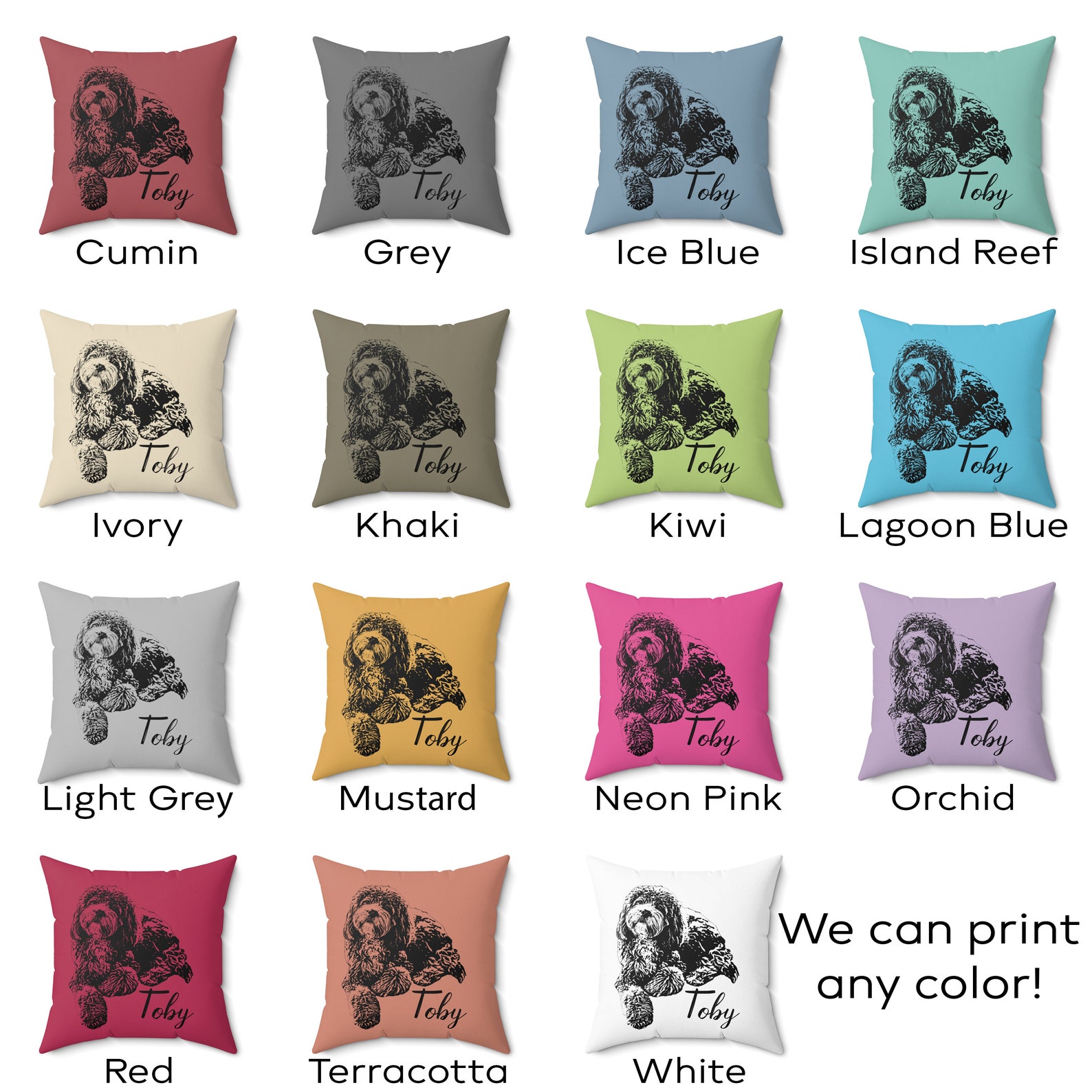 Custom Dog Pillow From Photo Personalized Dog Pillow Custom Etsy