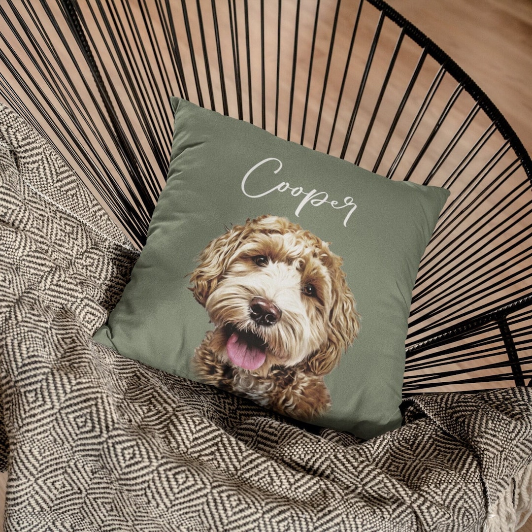 Custom Dog Pillow From Photo, Personalized Dog Pillow, Custom Pet