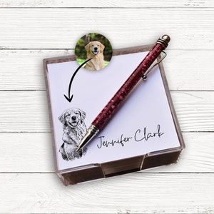 Personalized pet Post-it® Notepad Stationery, 50 sheets, custom dog notepad, customized cat notepad, dog notepad, custom Stationary cards