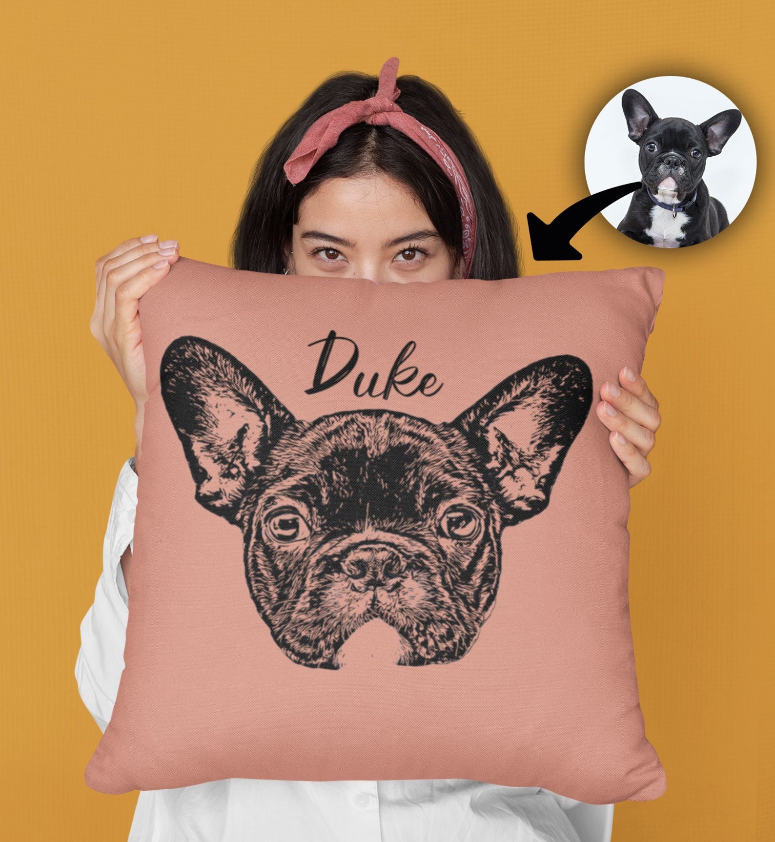 Custom Dog Pillow From Photo Personalized Dog Pillow Custom Etsy