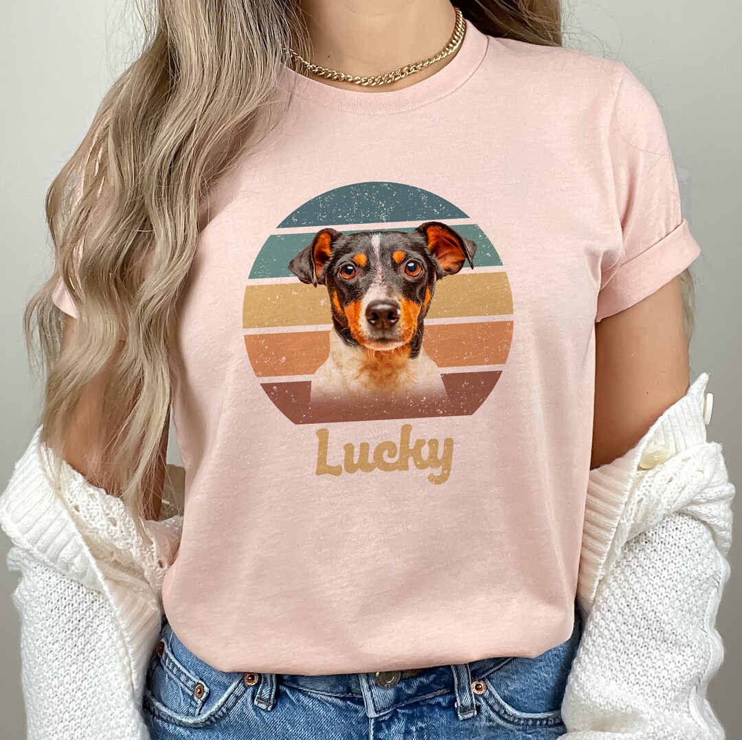 Custom Dog Shirt Personalized Cat Tee Pet Photo Shirt Etsy