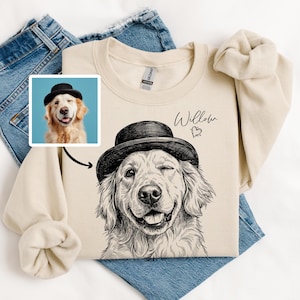 Custom Pet Sweatshirt from photo, Custom Dog Sweater, Personalized Dog Sweater, Dog Pullover, Dog Sweatshirt, Custom Cat Crewneck, youth Bild 6