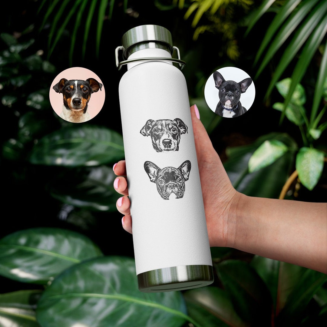Personalized Pet Water Bottle 22oz, Custom Dog Bottle Kids, Stainless ...