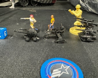 G.I. Joe PAC RAT Missile Launcher Flamer Machine Gun Miniatures 28-40mm 3D Resin