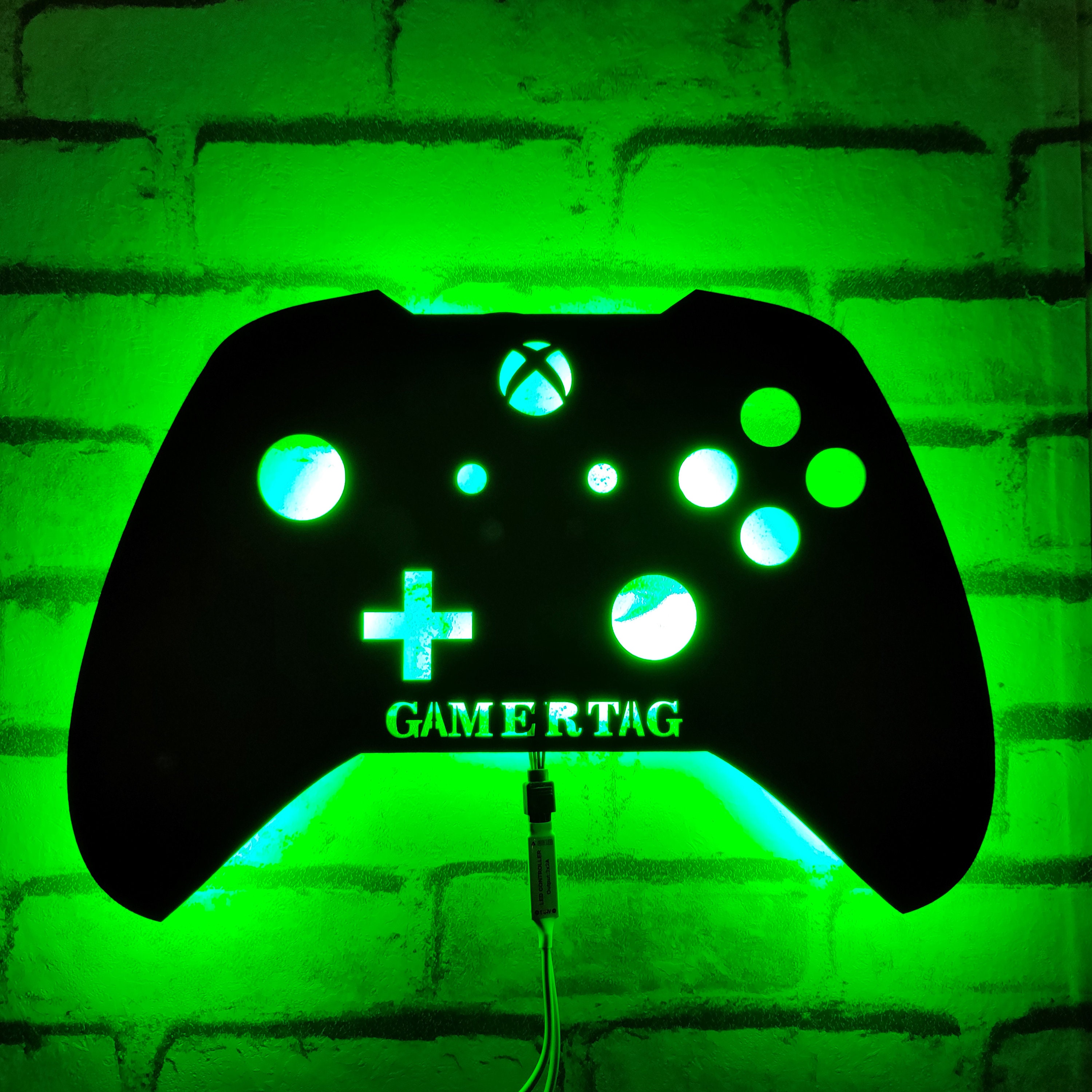 X Box Personalized Controller Game Room Wall Art Gamer Wall Etsy