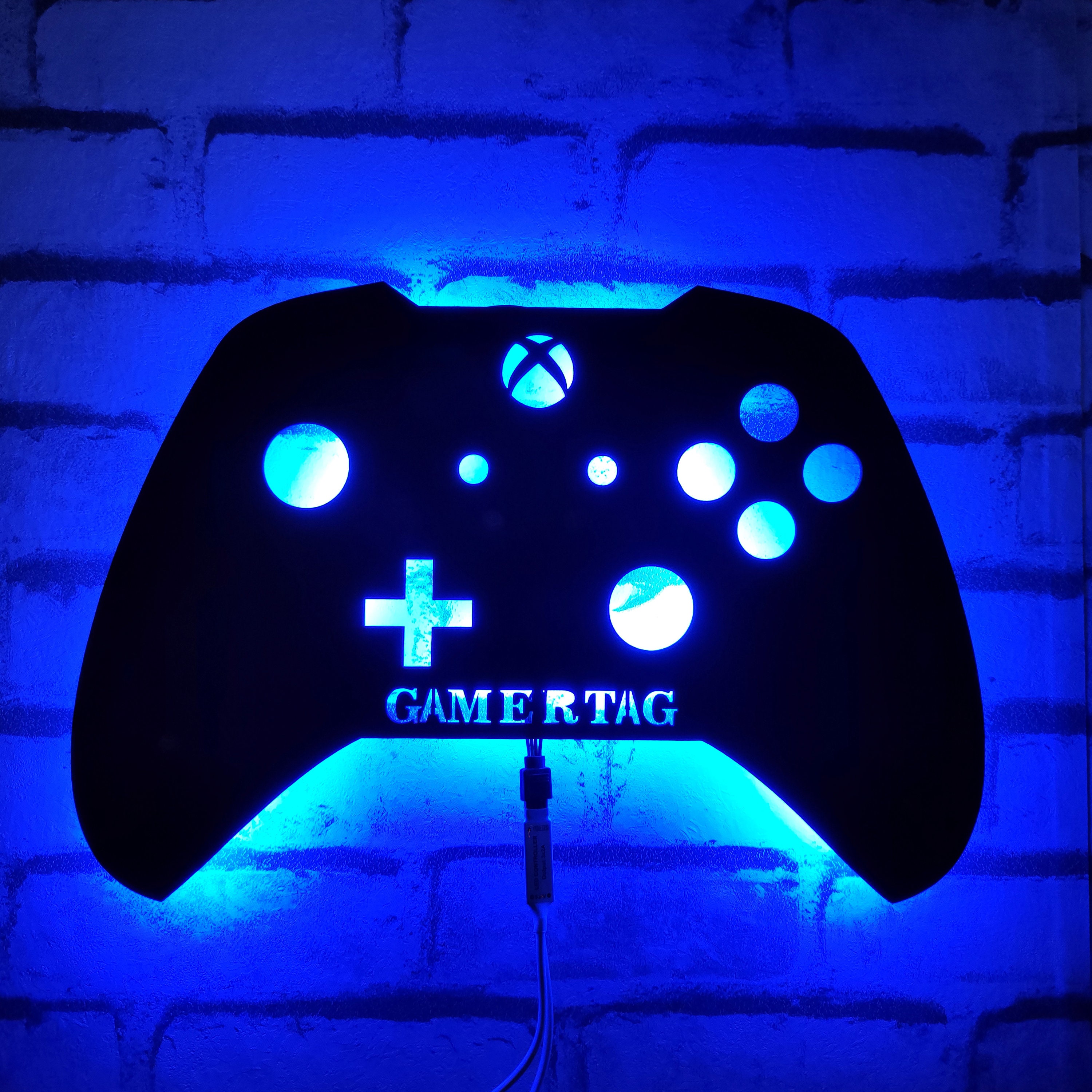 X Box Personalized Controller Game Room Wall Art Gamer Wall Etsy