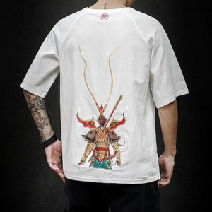 Monkey King embroidery T-shirt