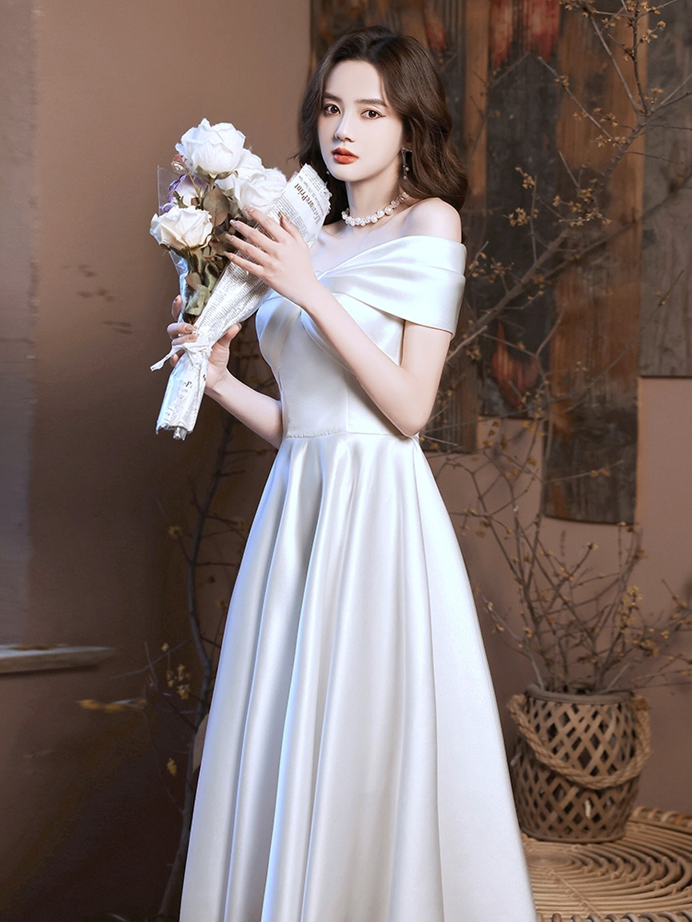 Heaven Whites Evening Dress