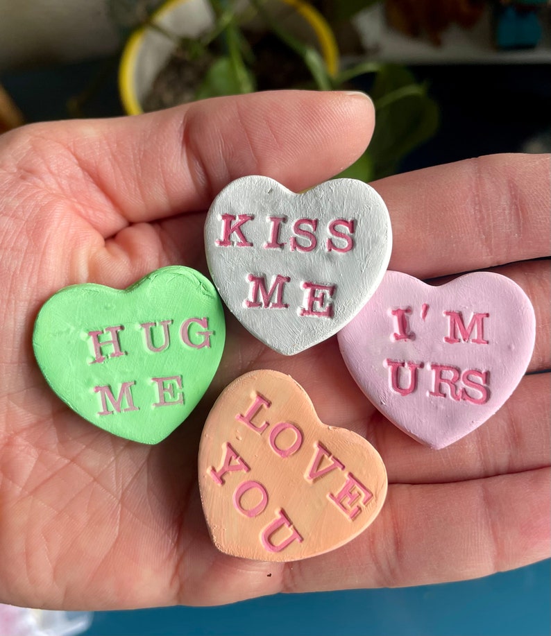 Conversation Hearts, Candy Hearts, Pocket Tokens, Dirty Candy Hearts Etsy