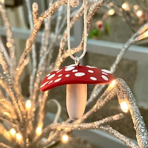 Mushroom, mushroom ornament, mushrooms, Christmas ornament