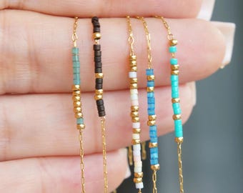 Morse Code Bracelet Dainty Gold, Secret Message Jewelry, Delicate Bracelet, Gift For Her, Hidden Code, Secret Message, Minimalist Bracelet