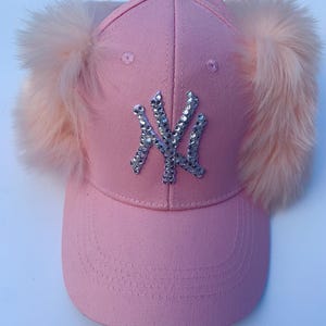 Customized Faux Fur NEW YORK YANKEES Snapback Hat Cap - Etsy display picture 2