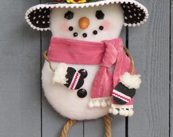 Boots Snowman, wreath attachment