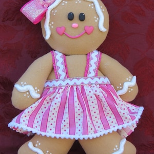 Gingerbread Wreath Attachment, Christmas Wreath Attachment, Gingerbread Girl, Wreath Embellishment, Gingerbread, Gingie