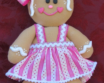 Gingerbread Wreath Attachment, Christmas Wreath Attachment, Gingerbread Girl, Wreath Embellishment, Gingerbread, Gingie
