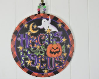Front Door Sign | Hocus Pocus | Door Hanger | Halloween Decor | Home Decor | Door Decor