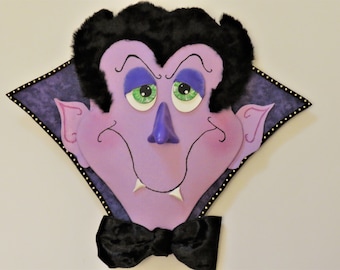 Vladimir the vampire wreath attachment, Vampire, Dracula attachment, Spooky wreath, Cute Vampire, Halloween wreath attachment Vampire