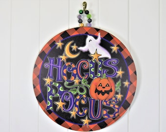 Front Door Sign | Hocus Pocus | Door Hanger | Halloween Decor | Home Decor | Door Decor