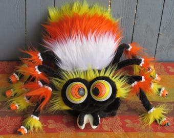 Spider wreath attachment, Large spider centerpiece ,Halloween decorations, Halloween décor spider, Shelf sitter.