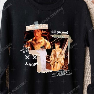 JHOPE Jack In The Box T-Shirt, More comback, Jhope Arson Tshirt, J-HOPE Sweatshirt, BTS Felpa con cappuccio