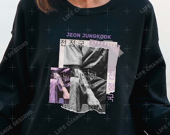 Jung Kook Tattoo Ärmel Arm Foto T-shirt, Bts JK Shirt, Jeon Jungkook Vampir Sweatshirt, BTS Hoodie