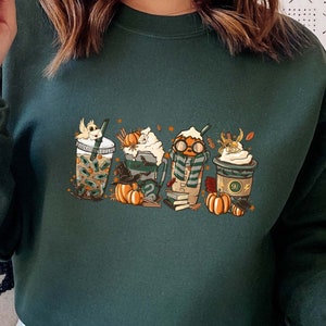Magical Slyth Fall coffee T-shirt, Wizard Pumpkin hot chocolate, pumpkin spice sweatshirt, Halloween hoodie, Sweater weather Shirt